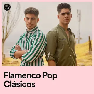 Portada de la lista «Flamenco Pop: Clásicos» de Spotify con Kike & Manu, en la captura que publicó Fiesta Music en Instagram (noviembre de 2022)