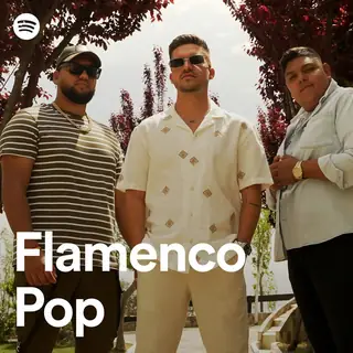 Portada de la lista «Flamenco Pop» de Spotify con Borja Rubio y Mengui y Carmelo, en la captura que publicó Mengui y Carmelo en Instagram (abril de 2024)